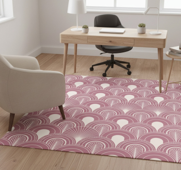 Vinyl tapijt kantoor rosegouden boog kunstdecorstijl - TenStickers