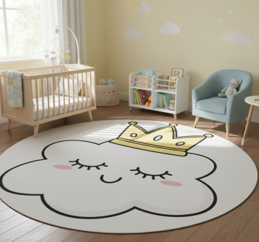 Vinyl tapijt kind gekroonde wolken - TenStickers