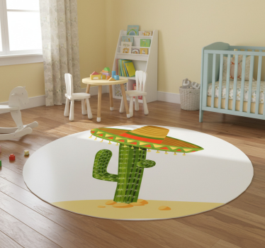 Vinyl tapijt kind mexicaanse hoed slaapkamer - TenStickers