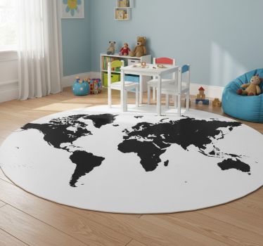 Vinyl tapijt wereldkaart vinilo decorativo mapamundi - TenStickers