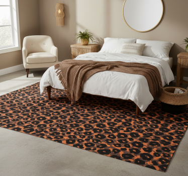 Vinyl vloerkleed dierenprint kalahari luipaardimitatie - TenStickers
