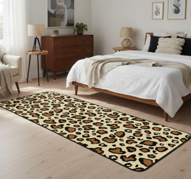 Vinyl vloerkleed dierenprint klassieke luipaardprint - TenStickers