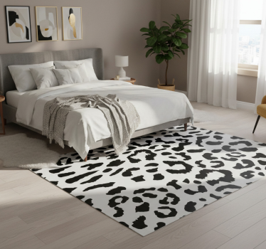 Vinyl vloerkleed dierenprint luipaard eenvoudig - TenStickers