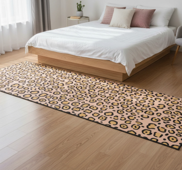 Vinyl vloerkleed dierenprint luipaard pastelkleuren - TenStickers