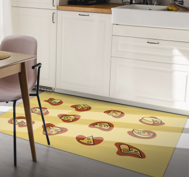 Vrolijke kaas vinyl tapijt meer kinderen - TenStickers