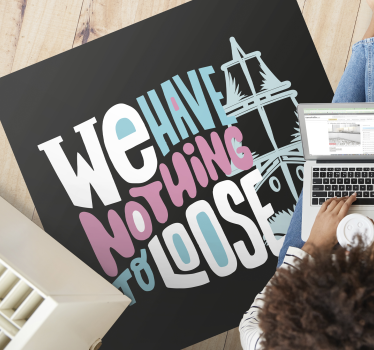 Wij hebben losse vinyl tapijt zinnen en teksten - TenStickers