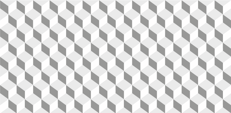 Grijze kubussen vinyl tapijt keuken - TenStickers