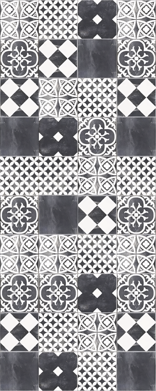 Cement ardesia vinyl tapijt keuken - TenStickers