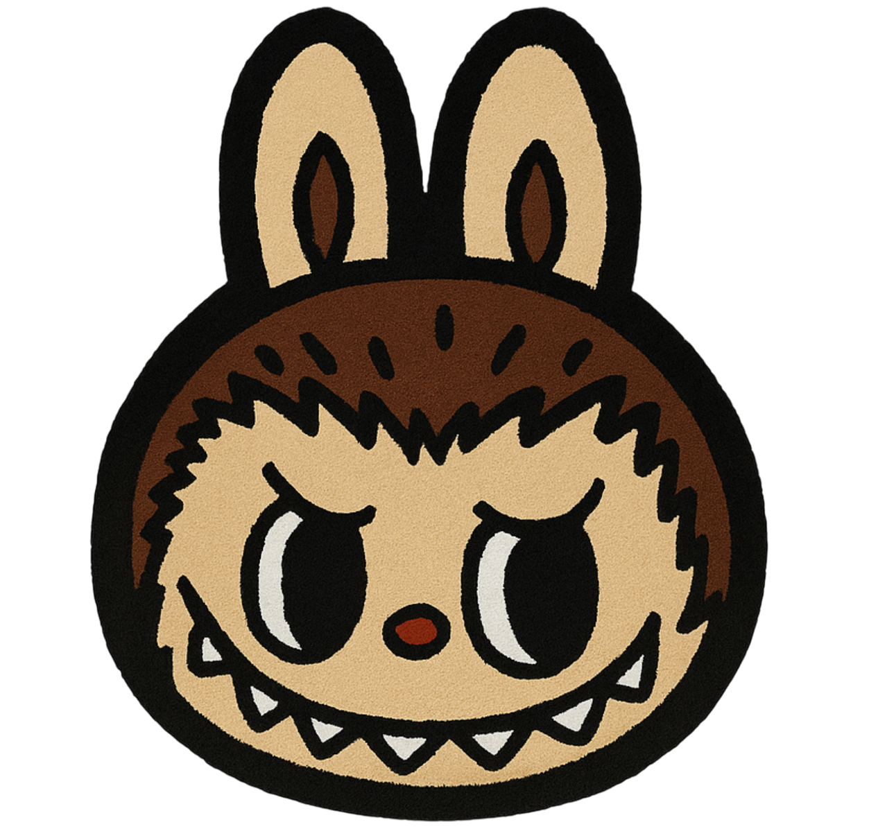 Klassieke bruine labubu vinyl tapijt meer kinderen - TenStickers