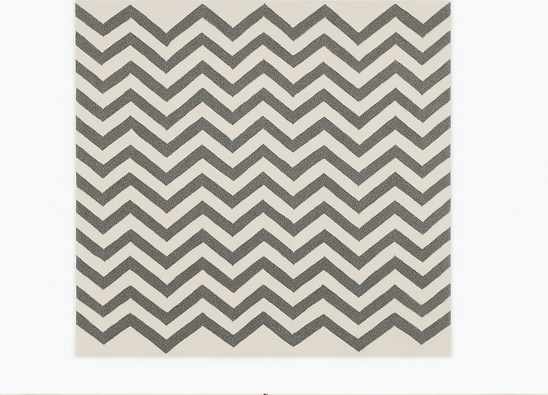 Chevron zigzagpatroon vinyl tapijt eetkamer - TenStickers