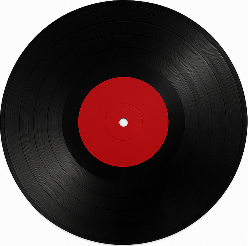 Gigantische vinylplaat vinyl tapijt eetkamer - TenStickers