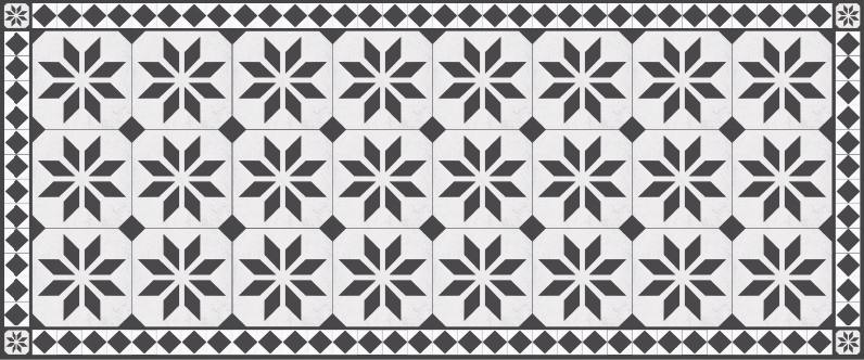 Vloerkleed in klassieke stijl vinyl tapijt mozaïek - TenStickers