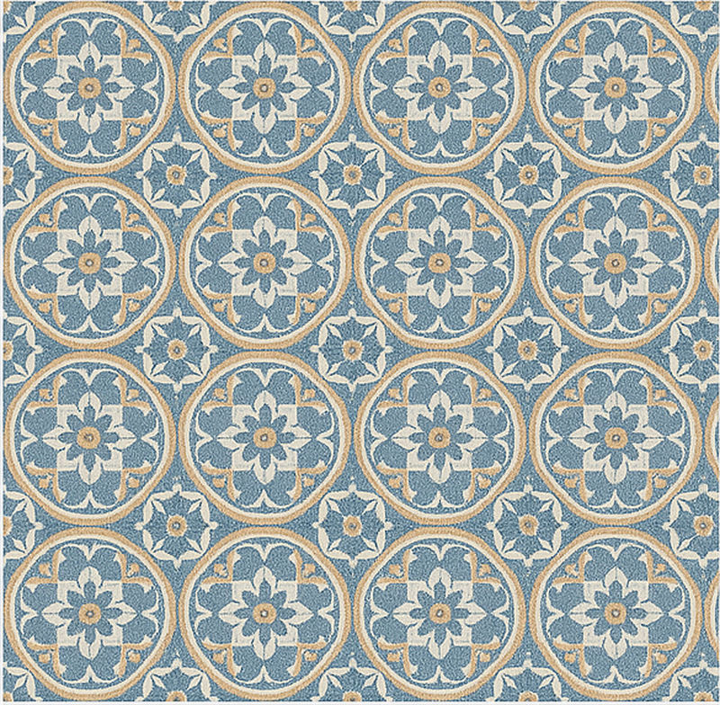 Vinyl tapijt woonkamer azulejo stijl mat - TenStickers