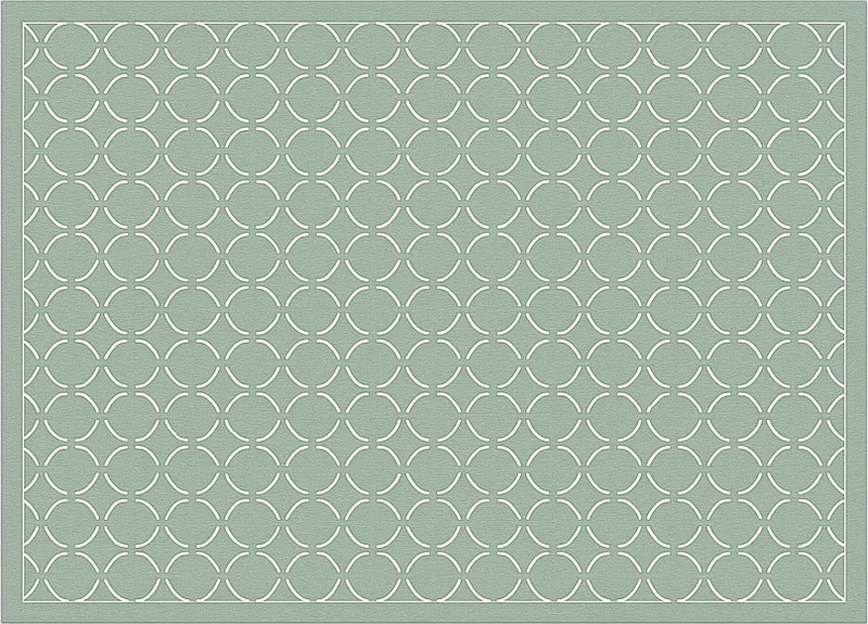 Vinyl tapijt keuken gemuteerd celadon ruitpatroon - TenStickers