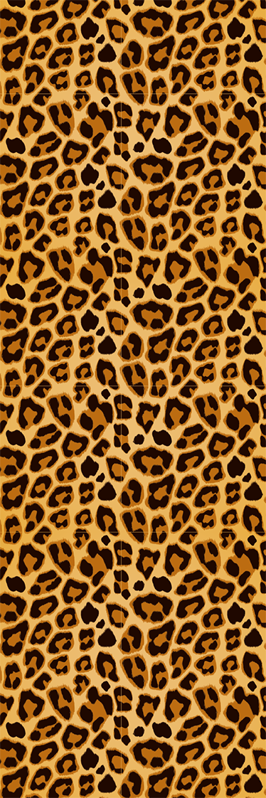 Dieren vinyl tapijt luipaard eenvoudig patroon - TenStickers