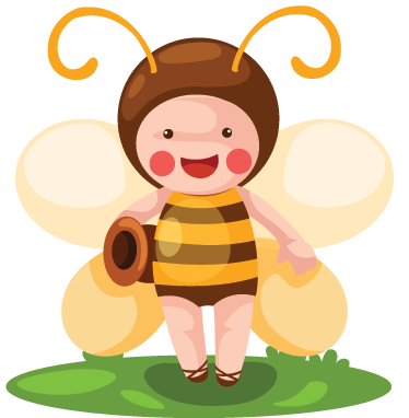 Dieren vinyl tapijt bee op maat - TenStickers