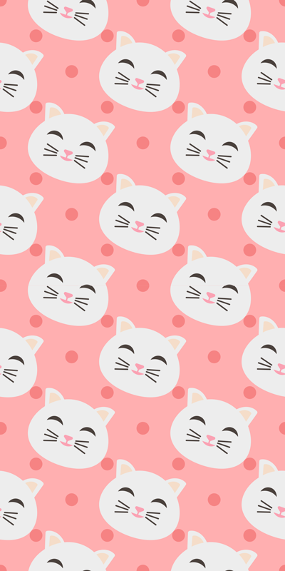 Dieren vinyl tapijt grappige kleine katten - TenStickers
