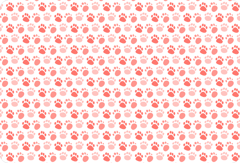 Dieren vinyl tapijt hondenpootafdrukken - TenStickers
