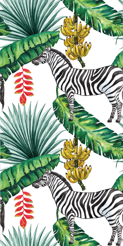 Dieren vinyl tapijt natuurpatroon - TenStickers