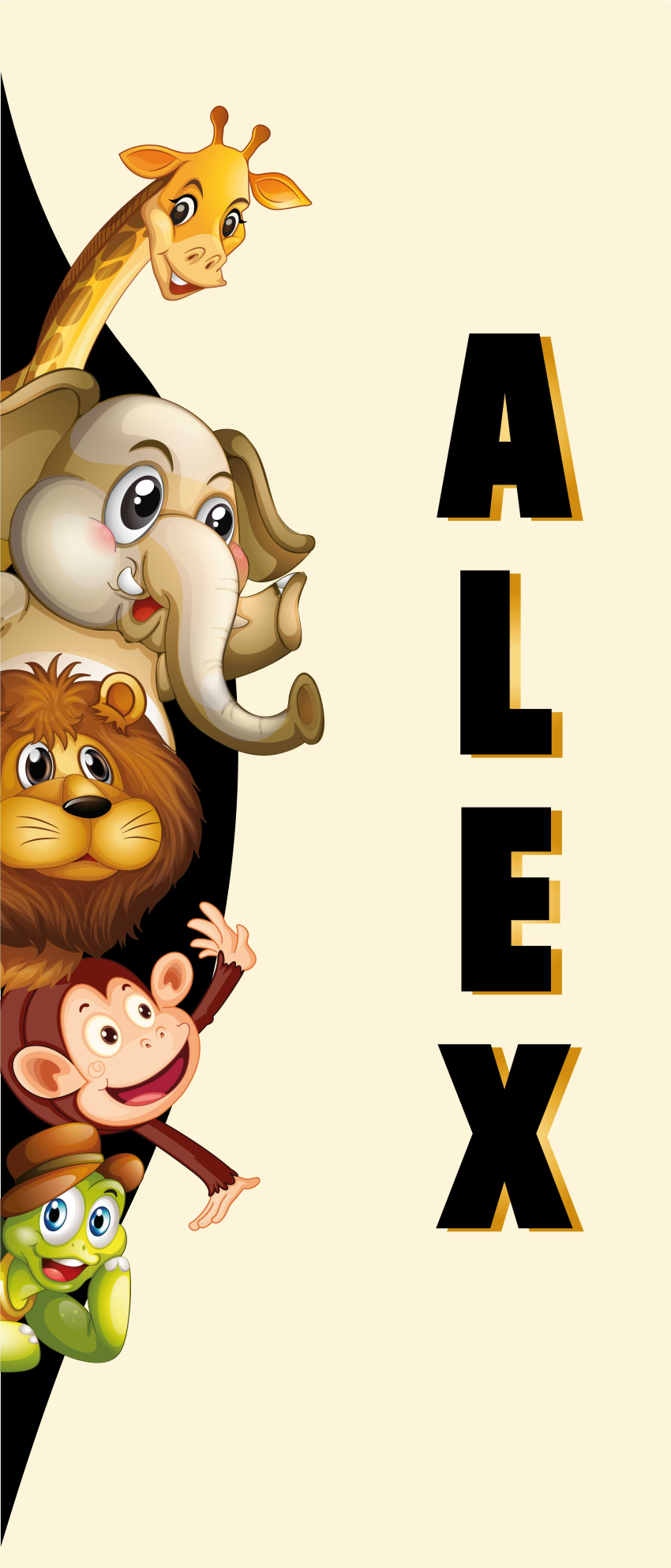 Dieren vinyl tapijt 3d schattige dieren - TenStickers