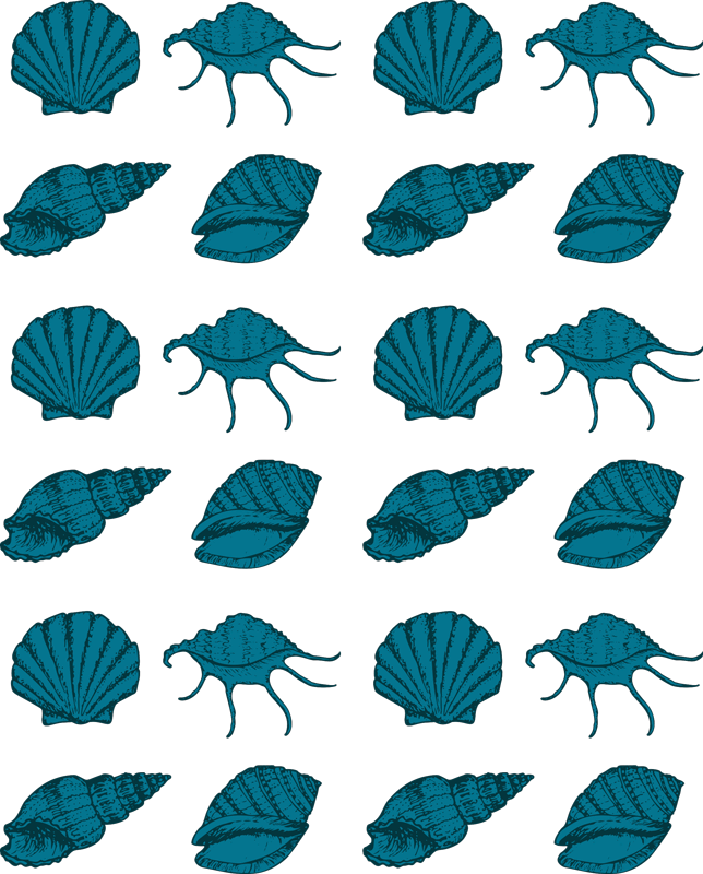 Dieren vinyl tapijt met zeehuisdieren - TenStickers
