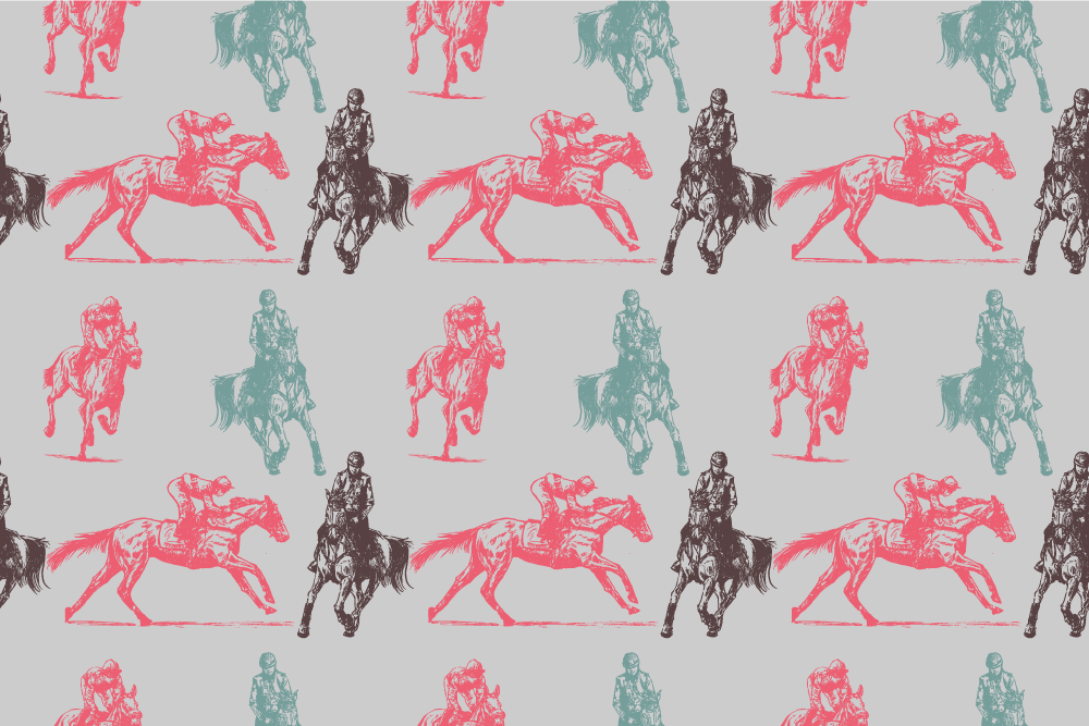 Dieren vinyl tapijt western huis patroon - TenStickers