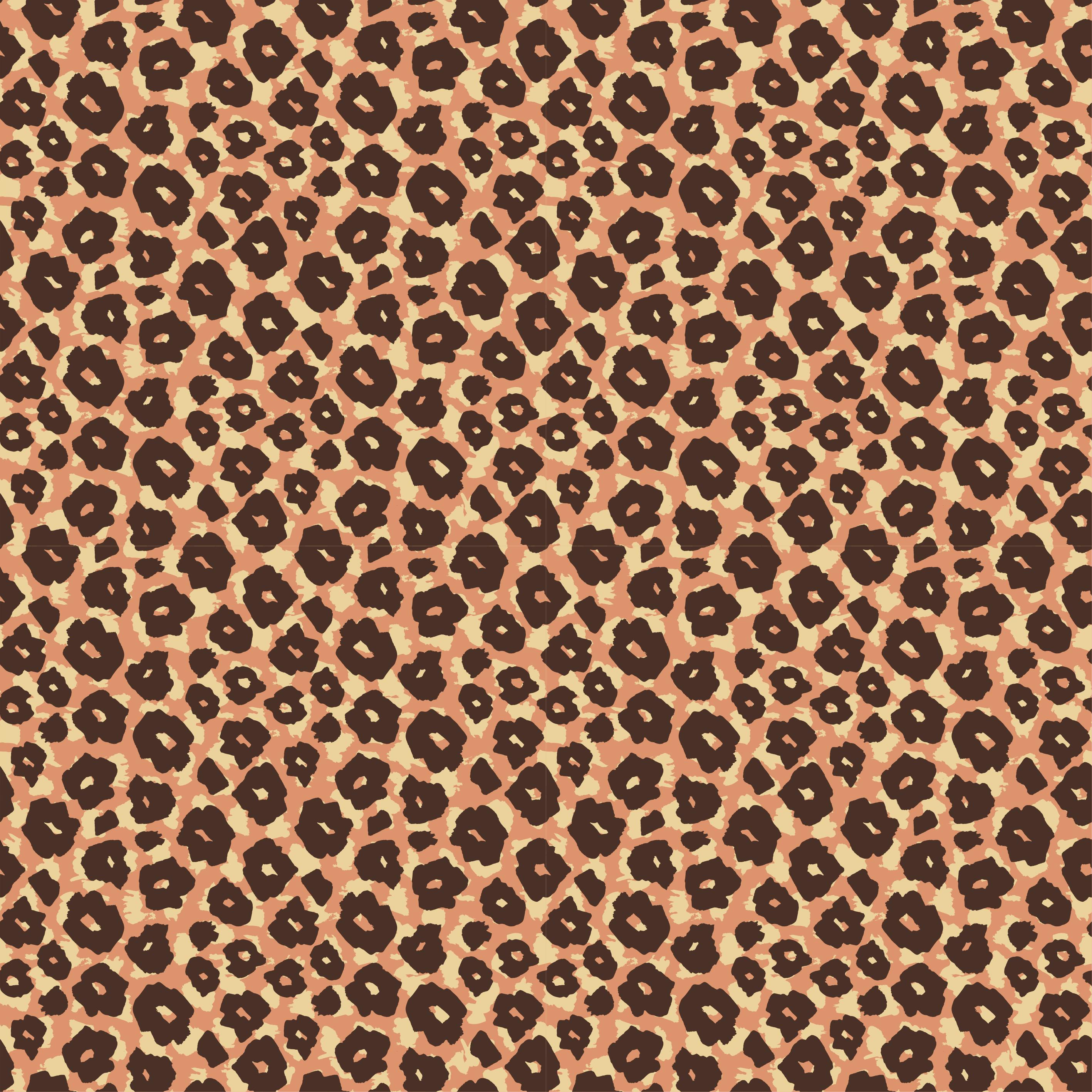 Dieren vinyl tapijt fluweelachtig klassiek luipaardimitatie - TenStickers