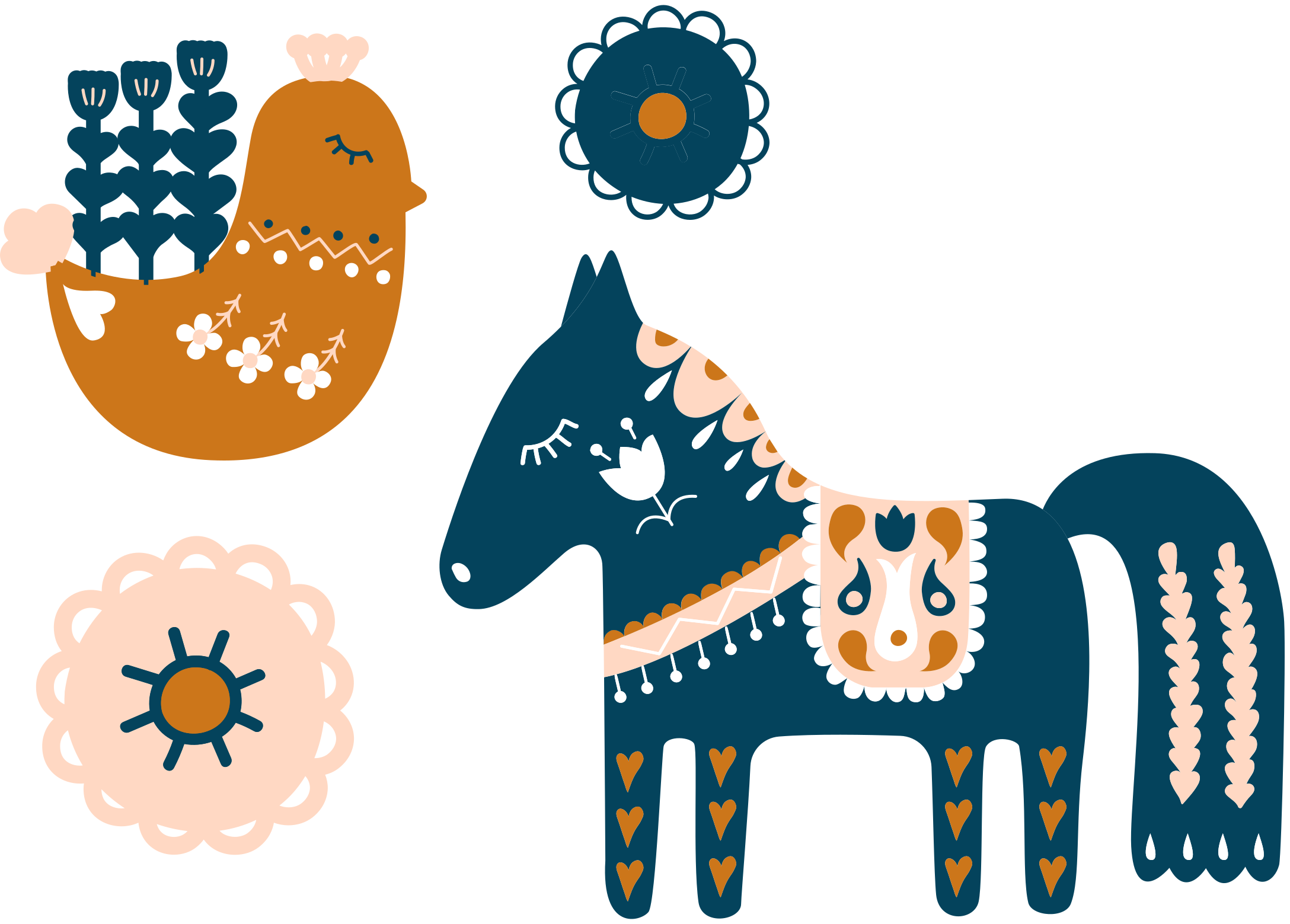 Dieren vinyl tapijt kleurrijke volksdieren - TenStickers