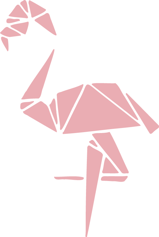Dieren vinyl tapijt met stijlvol flamingo ontwerp - TenStickers