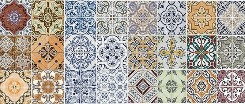 Vinyl tapijt keuken eclectische mediterrane stijl - TenStickers