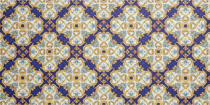 Vinyl tapijt keuken regal mediterraan - TenStickers
