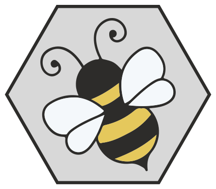 Dieren vinyl tapijt bijen hexagon design - TenStickers