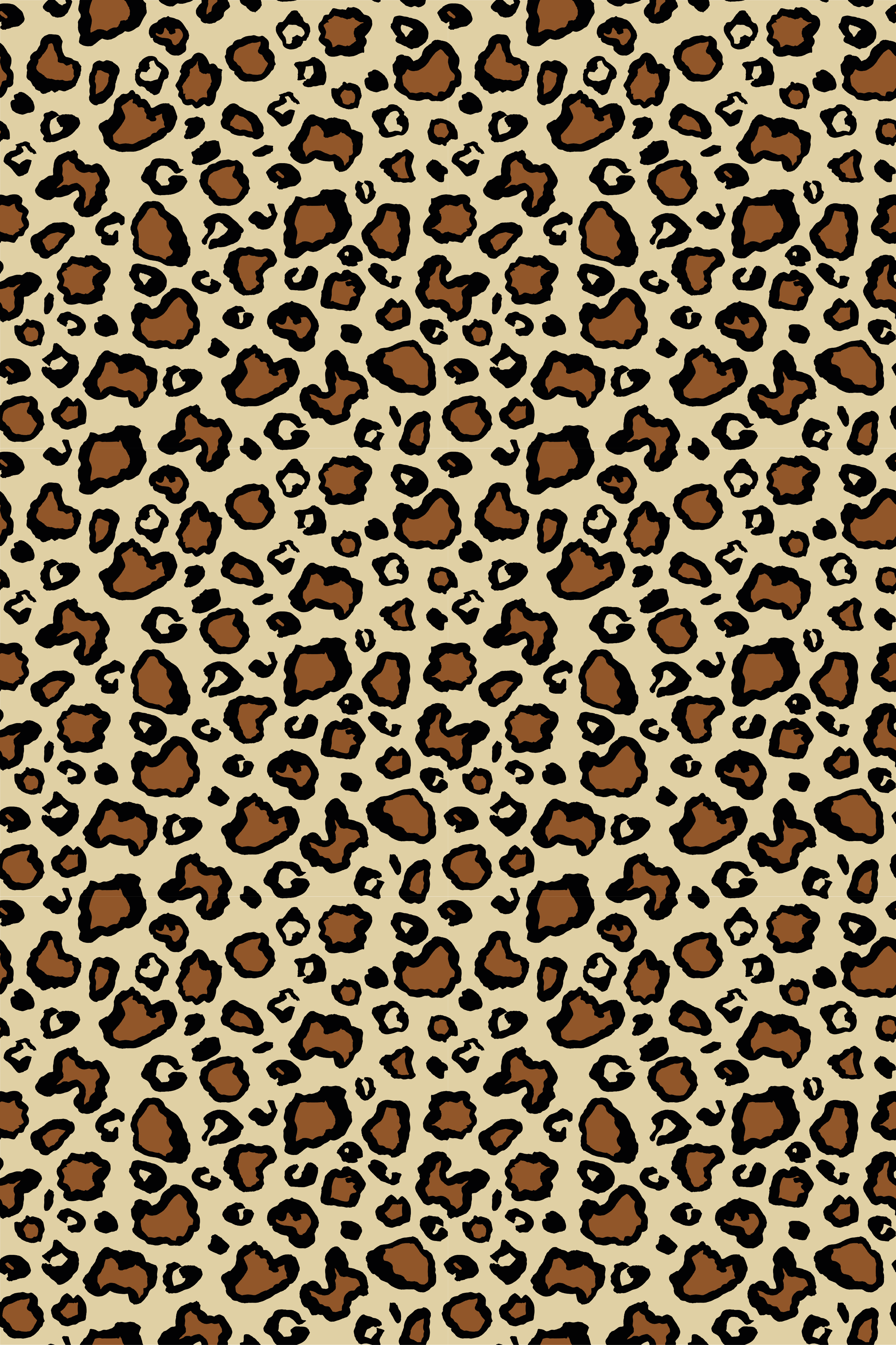Dieren vinyl tapijt klassieke luipaardprint - TenStickers