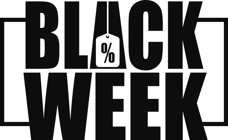 Black friday vinyl tapijt voor etalageweek - TenStickers