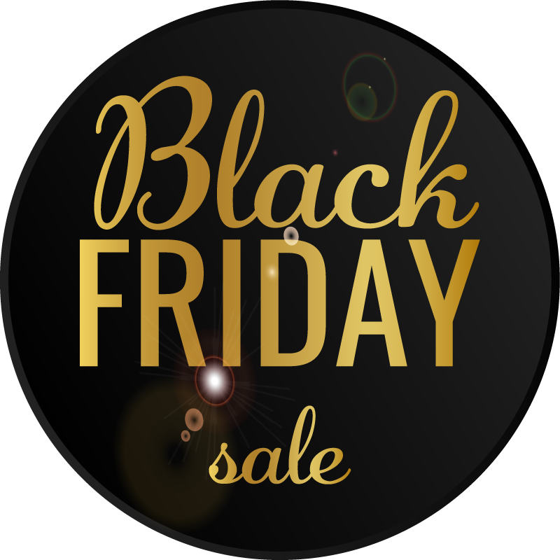 Black friday vinyl tapijt elegante black friday aanbieding - TenStickers