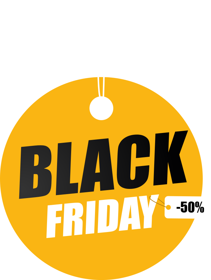 Black friday vinyl tapijt gepersonaliseerde cirkel - TenStickers