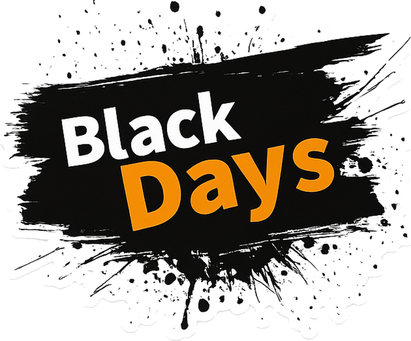 Black friday vinyl tapijt zwart-witte "zwarte dagen" - TenStickers