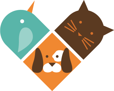 Dieren vinyl tapijt kleurrijke dierengezichten - TenStickers