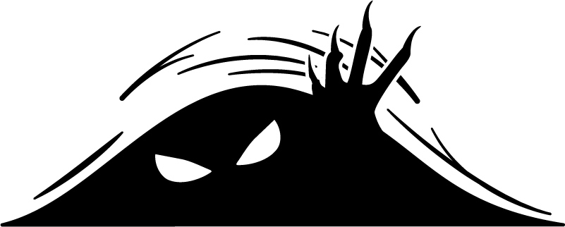 Vinyl tapijt halloween monster verschijnt - TenStickers