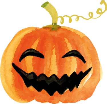 Vinyl tapijt halloween blije pompoen - TenStickers