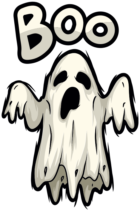 Vinyl tapijt halloween spookfiguur boo - TenStickers