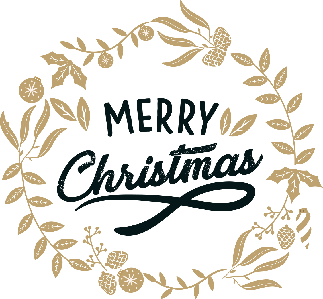 Vinyl tapijt kerstmis met bloemenborduurwerk - TenStickers