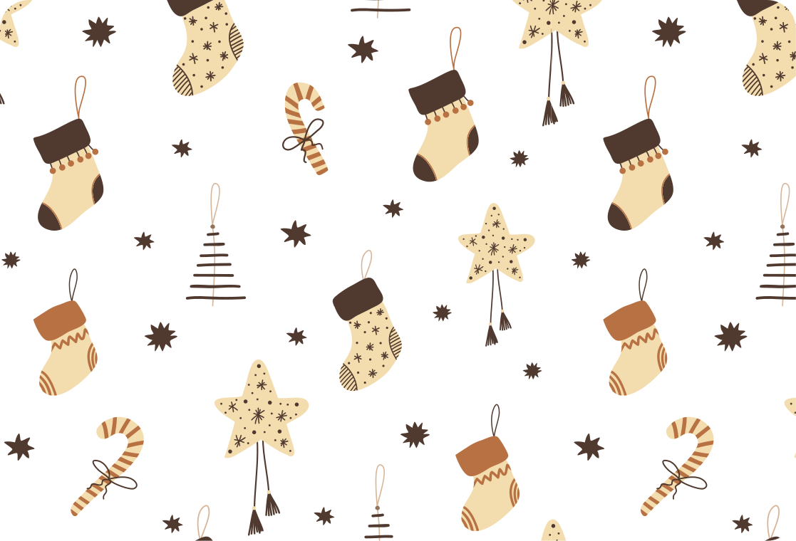 Vinyl tapijt kerstmis glinsterend patroon - TenStickers