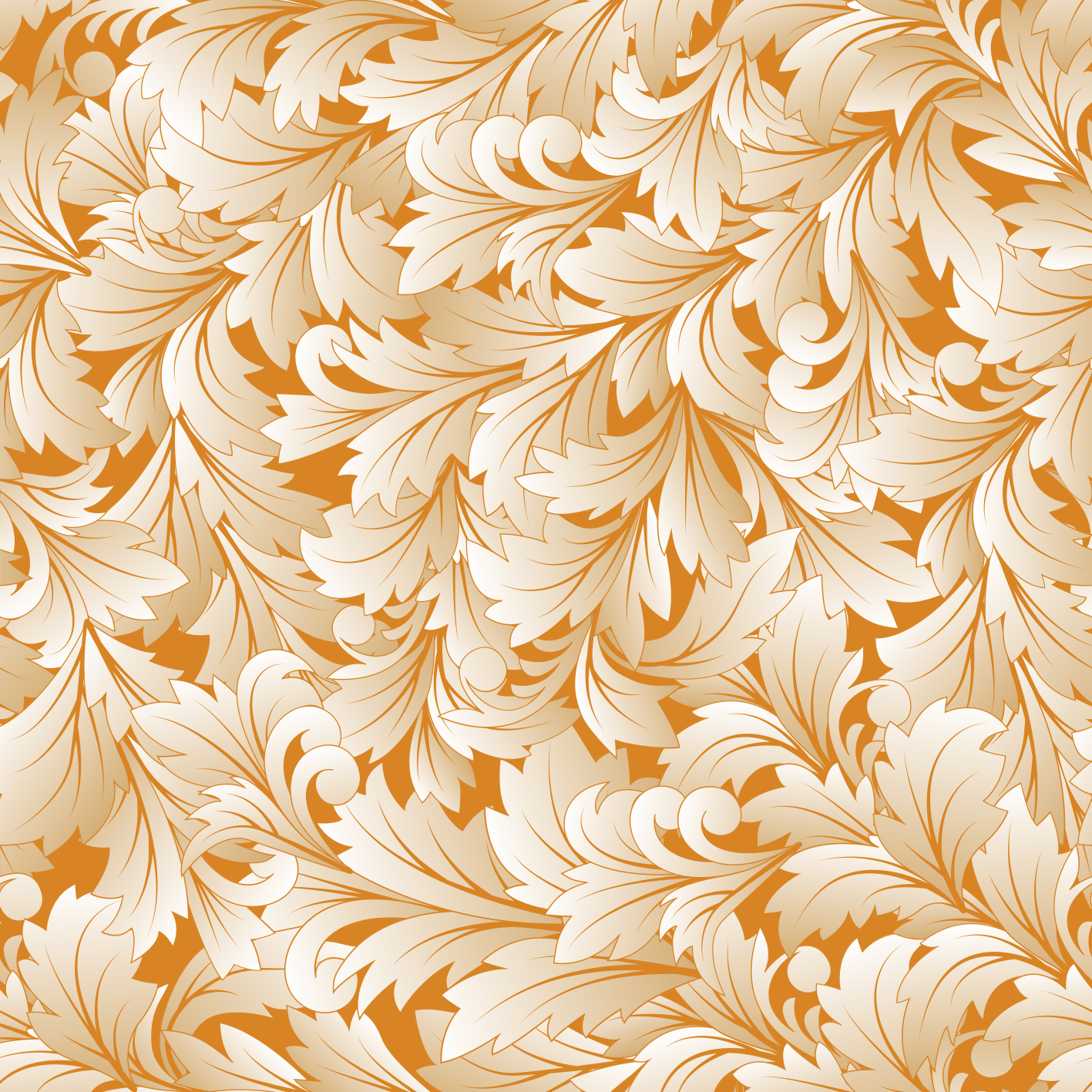 Vinyl tapijt bloemen en planten elegant bloemenpatroon - TenStickers