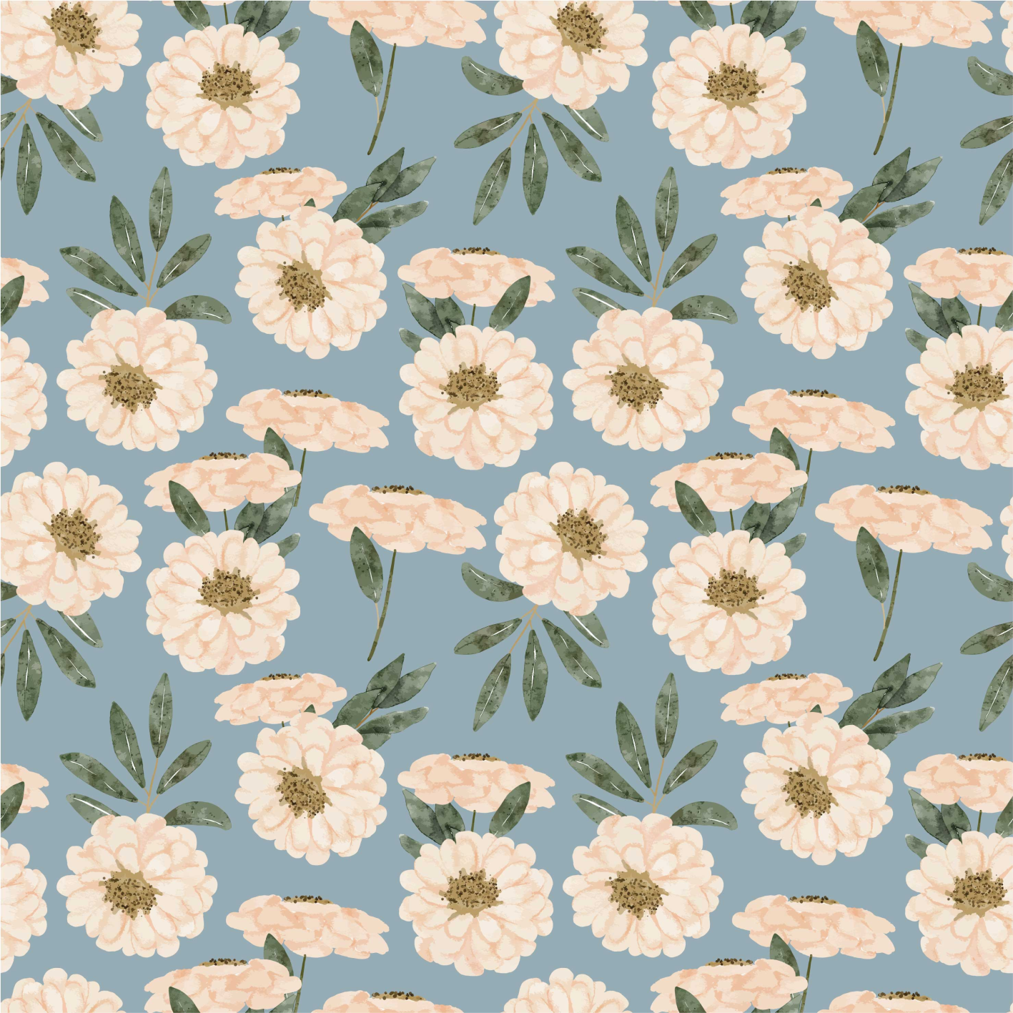 Vinyl tapijt bloemen en planten exotische verf - TenStickers