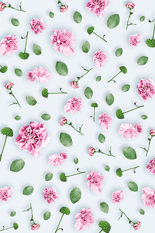 Vinyl tapijt bloemen en planten voor elke ruimte - TenStickers