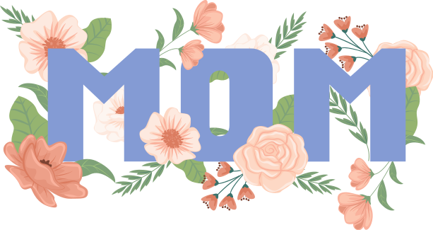 Vinyl tapijt bloemen en planten moederdag illustratie - TenStickers
