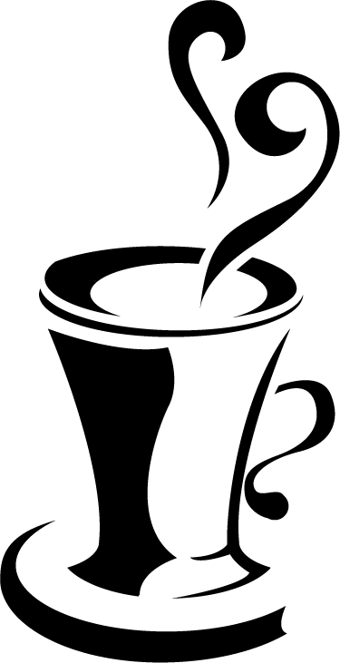 Vinyl tapijt keuken coffee met hart - TenStickers