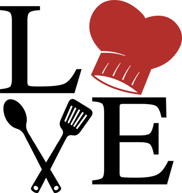 Vinyl tapijt keuken love of chef - TenStickers