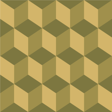 Vinyl tapijt eetkamer beige 3d kubussen - TenStickers